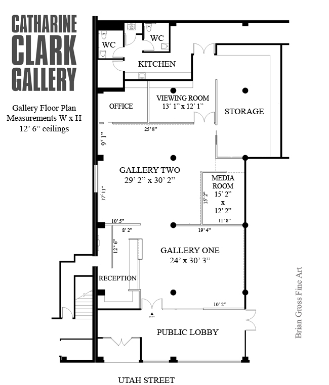 Gallery Floorplans Catharine Clark Gallery